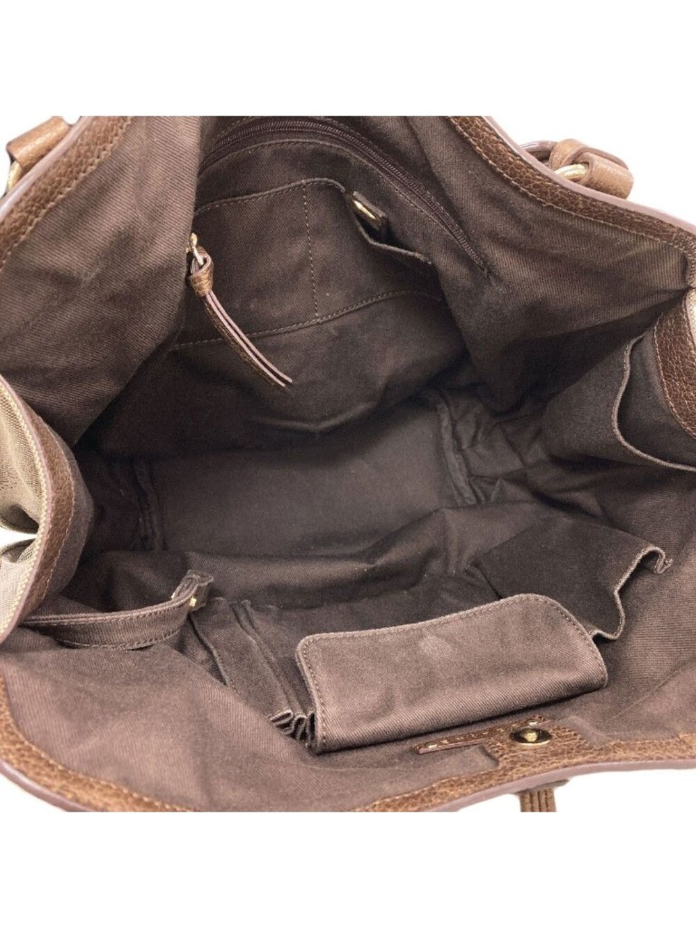 Celine Carriage Pattern Handbag Canvas - Picture 5 of 15